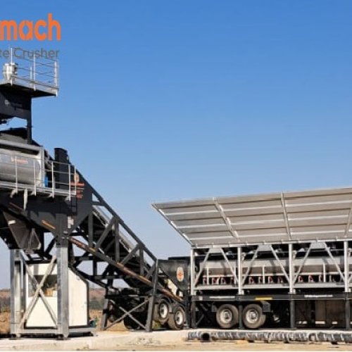 PMC120 Мобильный Портативный Бетонный Завод с Производительностью 120 м³/час